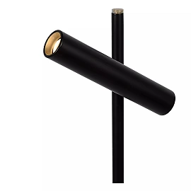 PHILON dimmējama LED stāvlampa lasīšanai 4,5 W 3000K melna (Lucide)