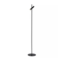 PHILON dimmējama LED stāvlampa lasīšanai 4,5 W 3000K melna (Lucide)