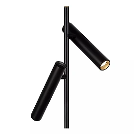 PHILON dimmējama LED stāvlampa lasīšanai 2 x 4,5 W 3000K melna (Lucide)