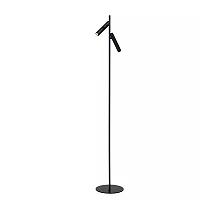 PHILON dimmējama LED stāvlampa lasīšanai 2 x 4,5 W 3000K melna (Lucide)