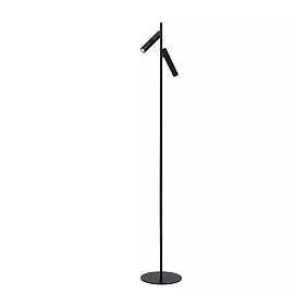 PHILON dimmējama LED stāvlampa lasīšanai 2 x 4,5 W 3000K melna (Lucide)
