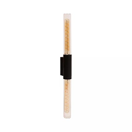 PILAR Wall light Indoor/Outdoor 2x6W E27 IP54 Black (Lucide)