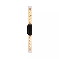 PILAR Wall light Indoor/Outdoor 2x6W E27 IP54 Black (Lucide)