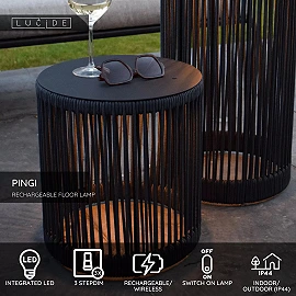PINGI outdoor floor lamp LED 1x2.5W 3000K black - 36.5 cm (Lucide)