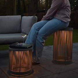 PINGI outdoor floor lamp LED 1x2.5W 3000K taupe - 36.5 cm (Lucide)