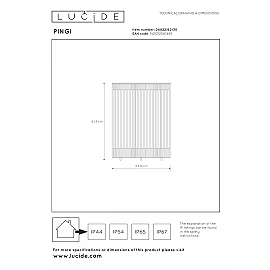 PINGI outdoor floor lamp LED 1x2.5W 3000K black - 61.5 cm (Lucide)