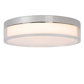 PLANO bathroom flush ceiling light Ø23 cm LED dimmable 11W opal (Lucide)