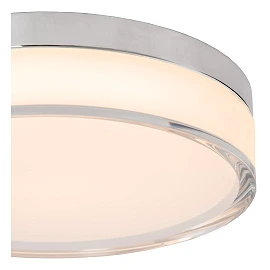 PLANO bathroom flush ceiling light Ø23 cm LED dimmable 11W opal (Lucide)