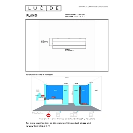 PLANO bathroom flush ceiling light Ø23 cm LED dimmable 11W opal (Lucide)