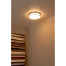 PLANO bathroom flush ceiling light Ø28 cm LED dimmable 16W opal (Lucide)