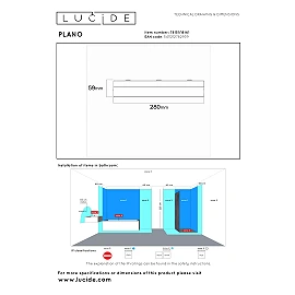 PLANO bathroom flush ceiling light Ø28 cm LED dimmable 16W opal (Lucide)