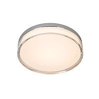 PLANO bathroom flush ceiling light Ø28 cm LED dimmable 16W opal (Lucide)