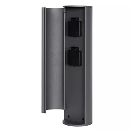 POWERPOINT outdoor socket column Type F IP44 anthracite (Lucide)