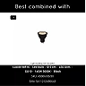 PRESTON bathroom pendant light Ø10 1 x 50 W GU10 IP44 black (Lucide)