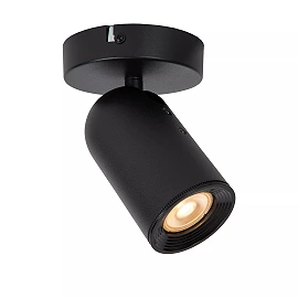 PUNCH Ceiling spotlight 10,5 cm × 10,5 cm × 15 cm 1x35W Black (Lucide)