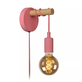 POLA Children wall light Ø12 1xE27 60W Pink (Lucide)