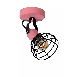 POLA Children ceiling spotlight Ø10.5 1xE27 60W Pink (Lucide)