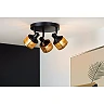RAFA Ceiling spotlight Ø35 cm 3xE14 40W Black (Lucide)