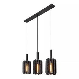 RAFAL Pendant light 3xE27 grey (Lucide)