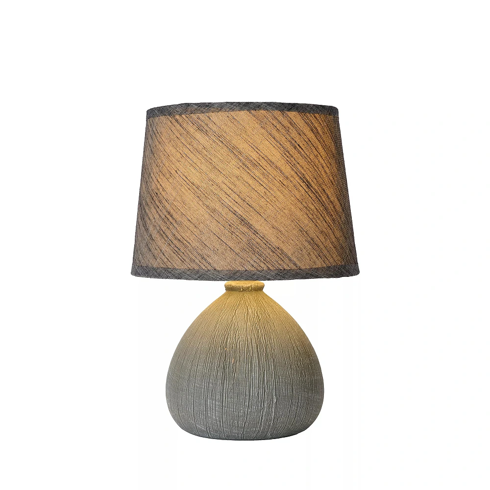 RAMZI table lamp Ø18 cm 1xE14 40 W grey (Lucide)
