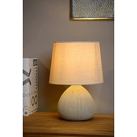 RAMZI Table lamp Ø18 cm 1xE14 cream (Lucide)