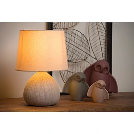 RAMZI Table lamp Ø18 cm 1xE14 cream (Lucide)