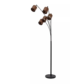 RANKOS stāvlampa 36x15 cm 5xE14 melna (Lucide)