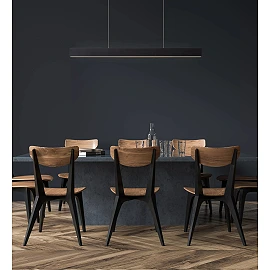RAYA LED pendant light 119 cm 36 W 2700K black (Lucide)