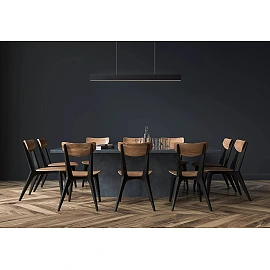 RAYA LED pendant light 119 cm 36 W 2700K black (Lucide)