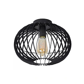 REDA Flush ceiling light Ø32cm 1x40W E27 black (Lucide)