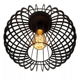 REDA Flush ceiling light Ø32cm 1x40W E27 black (Lucide)