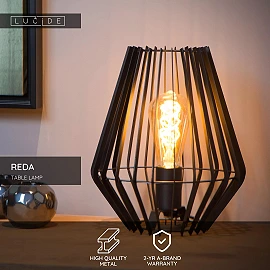 REDA table lamp 1xE27 40 W black (Lucide)