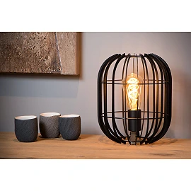 REDA table lamp Ø22 cm 1xE27 40 W black (Lucide)