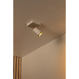 REGINA ceiling spotlight 1xGU10 taupe (Lucide)