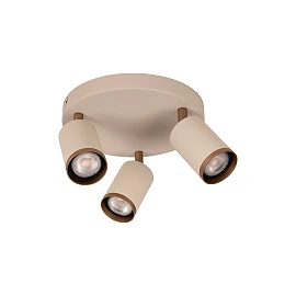 REGINA ceiling spotlight Ø21 cm 3xGU10 taupe (Lucide)