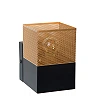 RENATE wall light 10 x 10 cm 1 x E27 brass/black (Lucide)