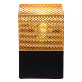 RENATE sienas lampa 10 x 10 cm 1 x E27 misiņa/melna (Lucide)