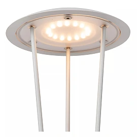 RENEE rechargeable outdoor table lamp Ø12.3 cm LED 2.2W Dim-to-warm IP54 white (Lucide)