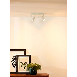 RILOU ceiling spotlight GU10 LED 2x5W 3000K white (Lucide)