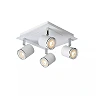 RILOU ceiling spotlight GU10 LED 4x5W 3000K white (Lucide)