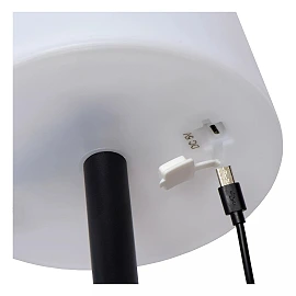 RIO uzlādējama āra galda lampa Ø15,5 cm LED RGB IP44 daudzkrāsu (Lucide)