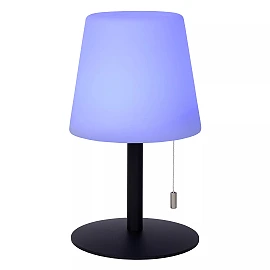 RIO uzlādējama āra galda lampa Ø15,5 cm LED RGB IP44 daudzkrāsu (Lucide)