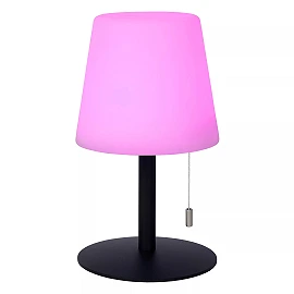 RIO uzlādējama āra galda lampa Ø15,5 cm LED RGB IP44 daudzkrāsu (Lucide)