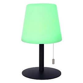 RIO uzlādējama āra galda lampa Ø15,5 cm LED RGB IP44 daudzkrāsu (Lucide)
