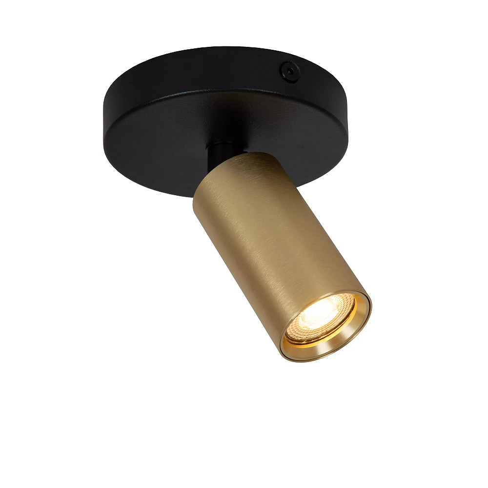RITMO ceiling spotlight 1xGU10 (MR11) matt gold / brass (Lucide)