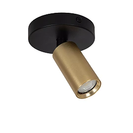 RITMO ceiling spotlight 1xGU10 (MR11) matt gold / brass (Lucide)