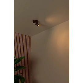RITMO ceiling spotlight 1xGU10 (MR11) black (Lucide)