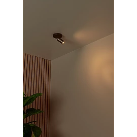 RITMO ceiling spotlight 1xGU10 (MR11) coffee (Lucide)