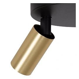 RITMO ceiling spotlight 2xGU10 (MR11) matt gold / brass (Lucide)