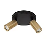 RITMO ceiling spotlight 2xGU10 (MR11) matt gold / brass (Lucide)